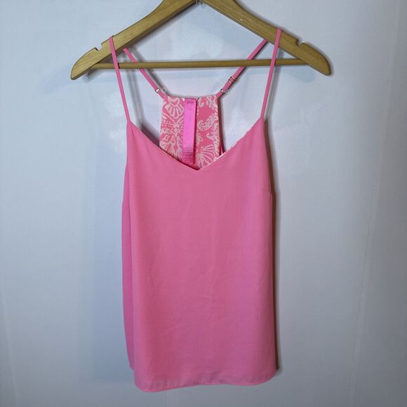 Lilly Pulitzer Lileeze Dusk Cami Reversible Tank Top‎ Barbie Pink Size XS - Picture 9 of 12